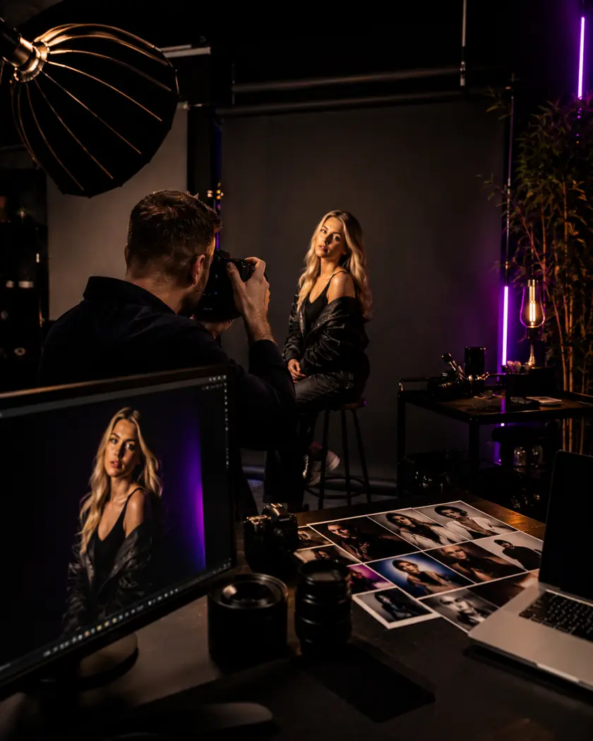 Artist photography shoot