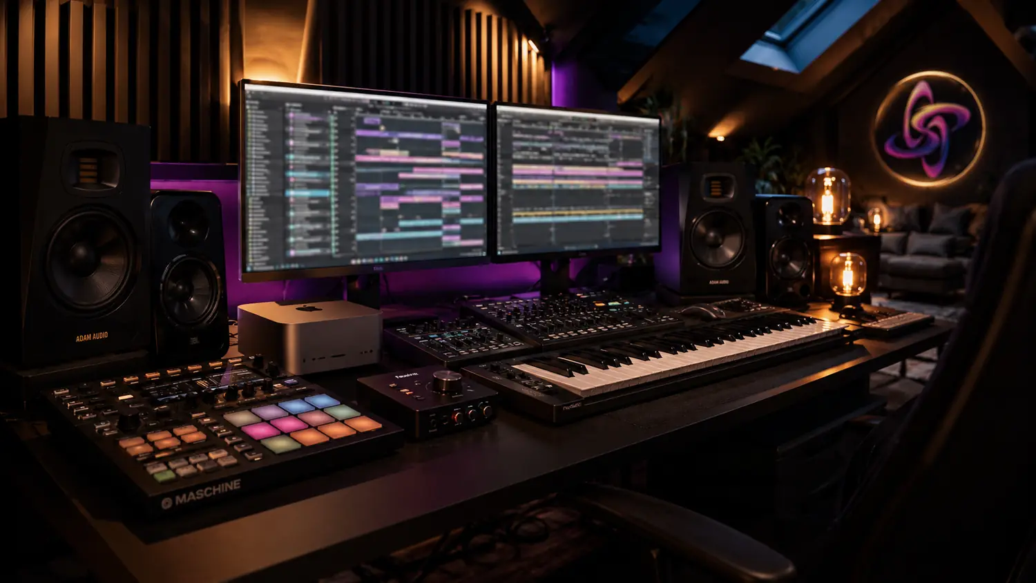 Muziekproductie en compositie in de Belcastro Records studio