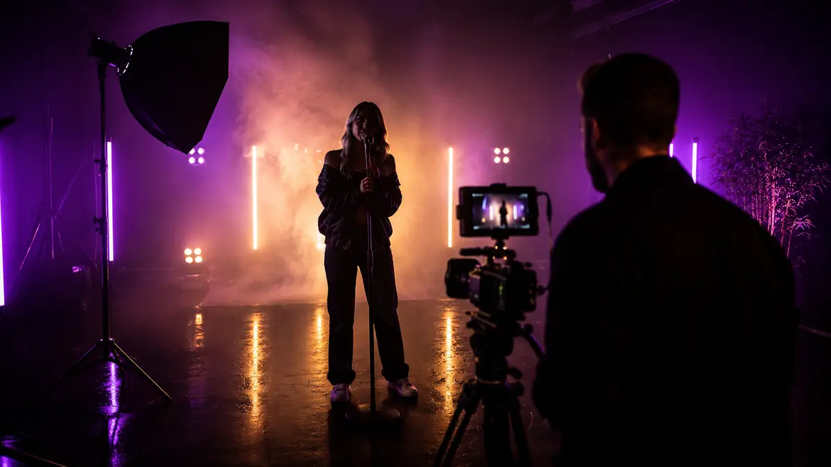Music video performance productie