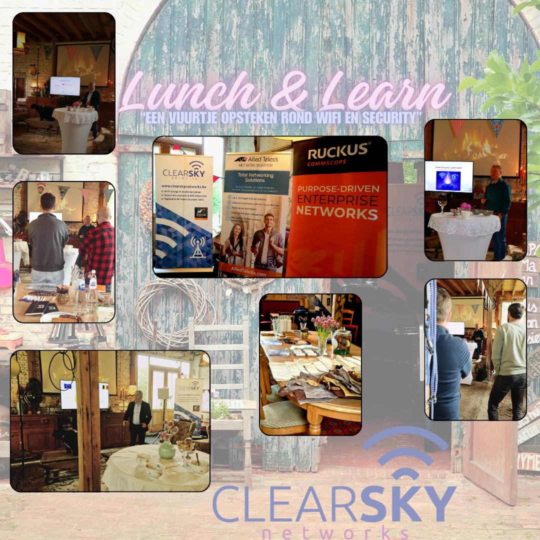 Lunch and Learn demo collage voor Clearsky Networks