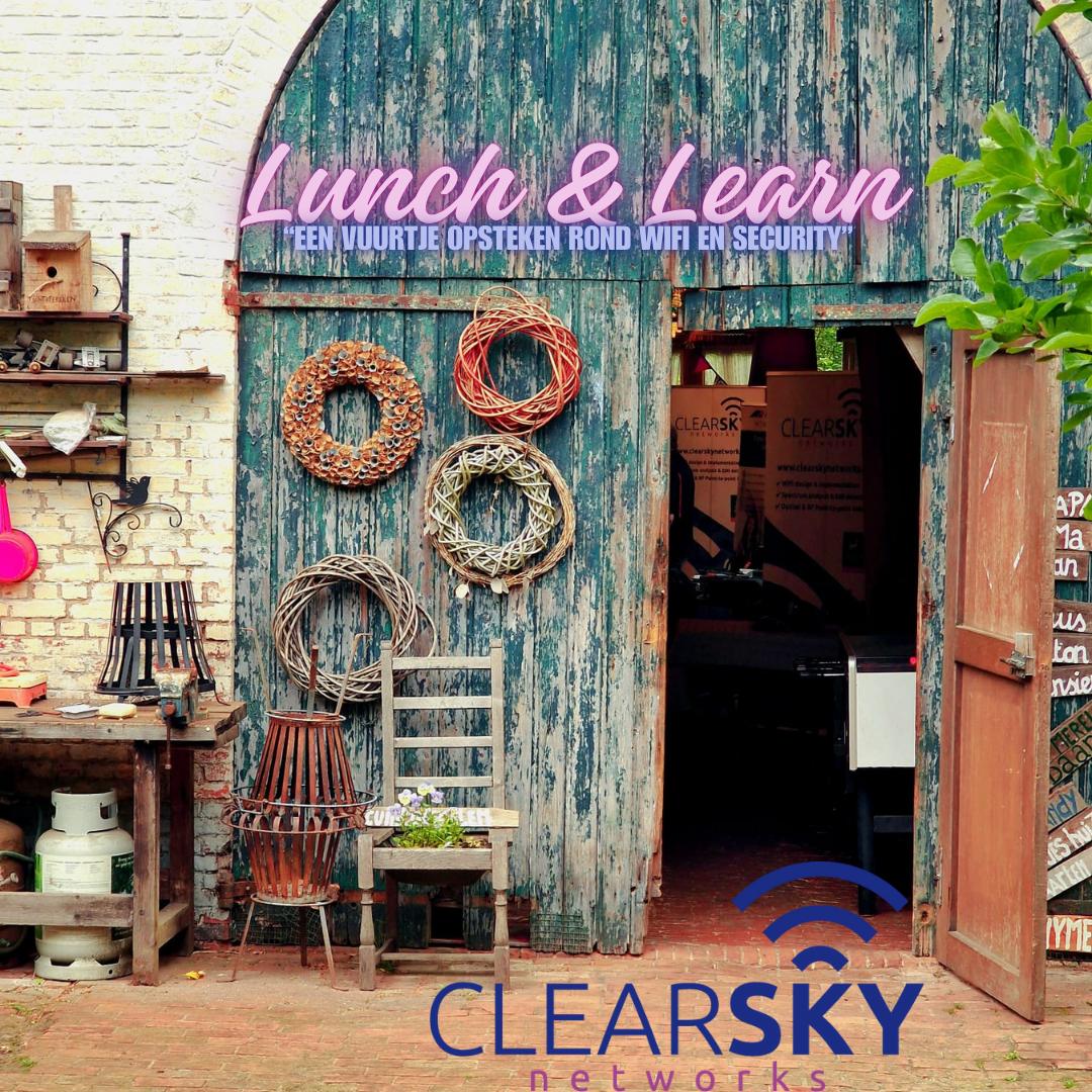 Lunch and Learn intro visual voor Clearsky Networks