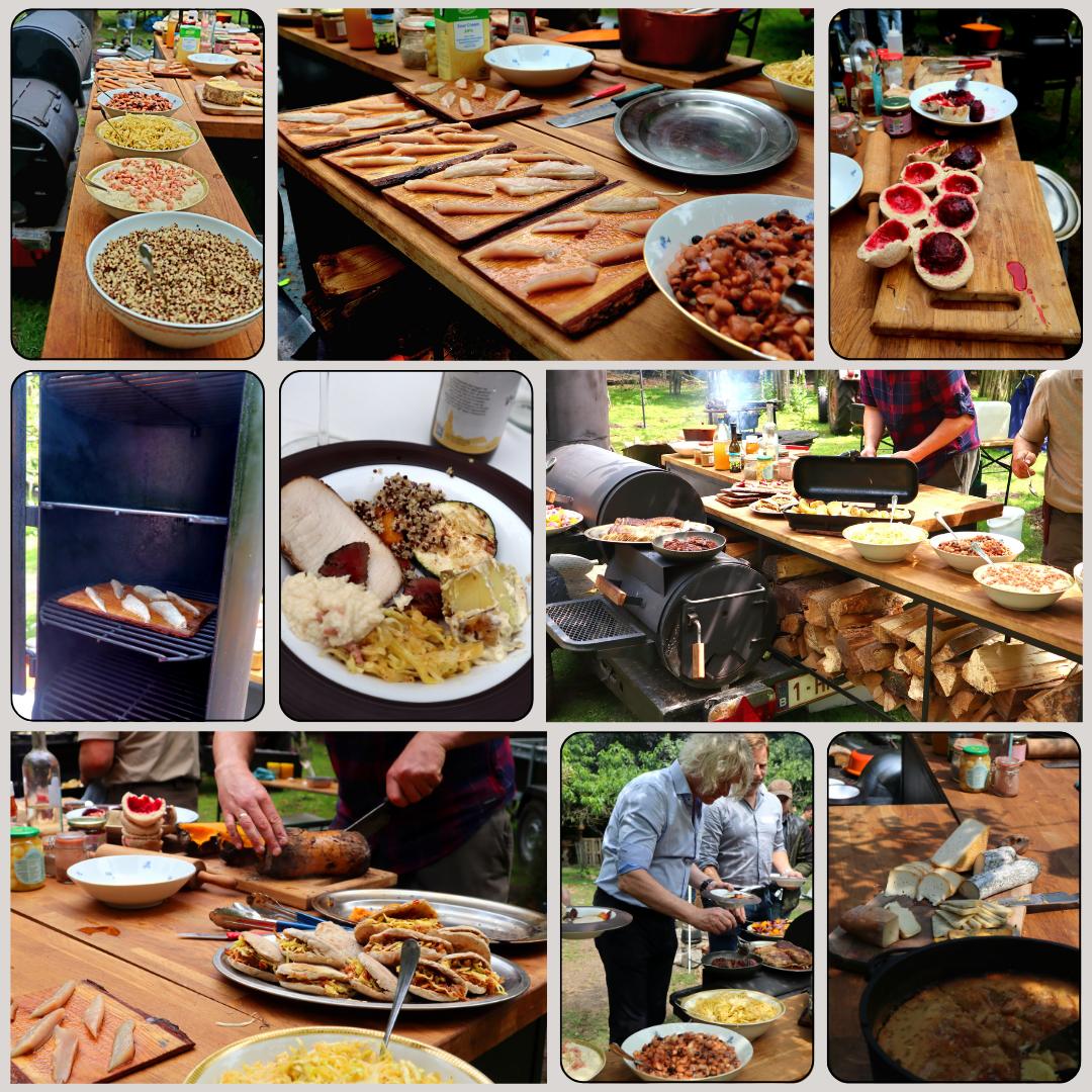 Catering en lunch setup tijdens bedrijfsevent